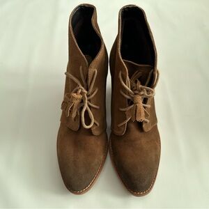 Crevo Brown Suede Ankle Boots